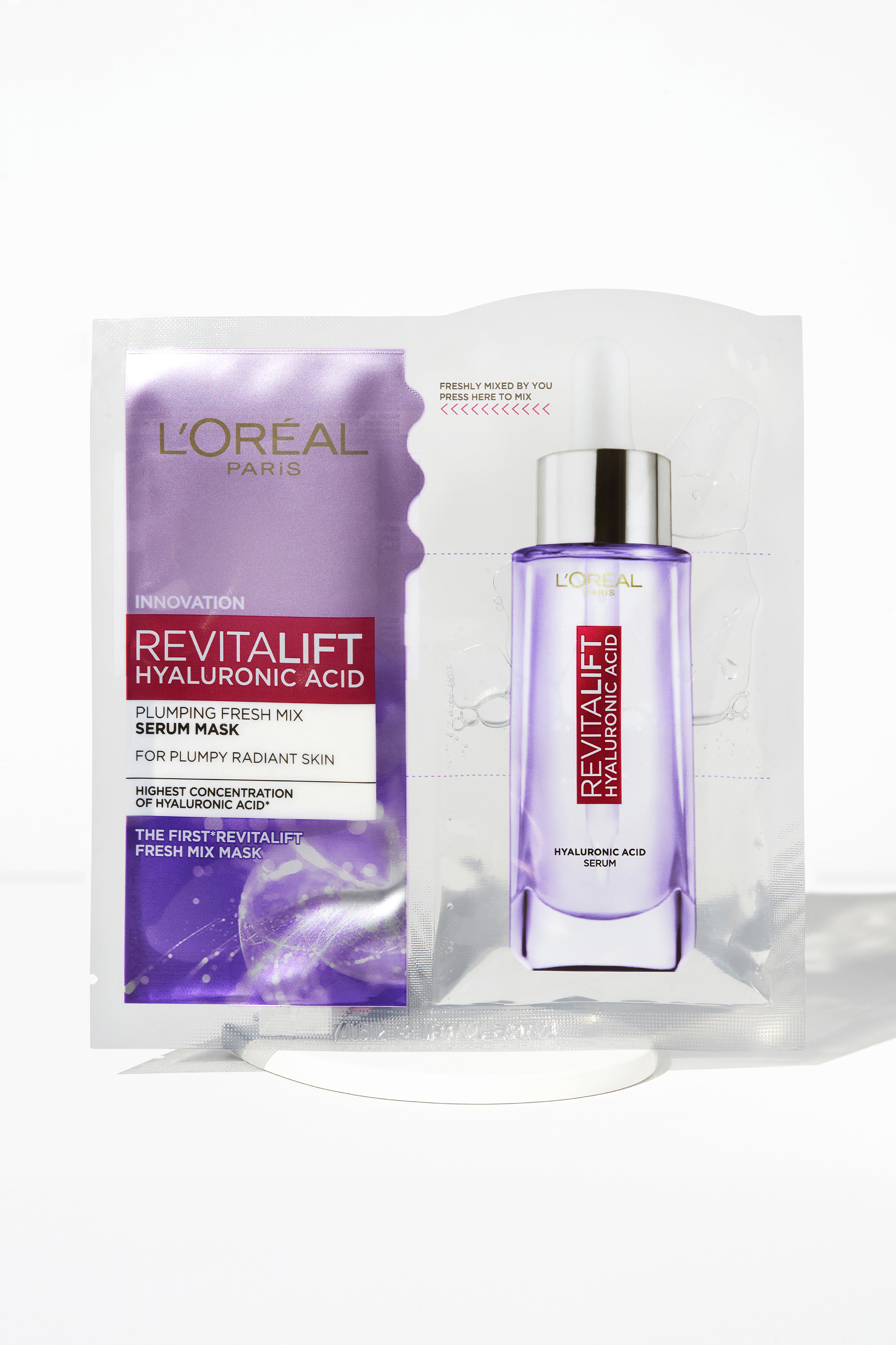 Revitalift Hyaluronic Acid Plumping Fresh Mix Serum Mask